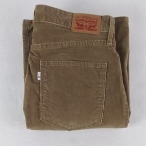 Levi's High Rise Flare Brown Tan Corduroy Pants Size 29